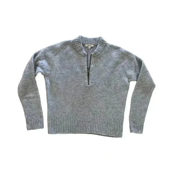 Madewell York Half-Zip Pullover Sweater XS - Picture 3 of 8